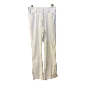 NYDJ White Linen Blend Pants Size 2